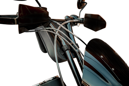 SADDLEMEN Handlebar Bag D144 by Bill's Exhausts, designed for motorcycle handlebars, featuring durable construction and secure attachment.