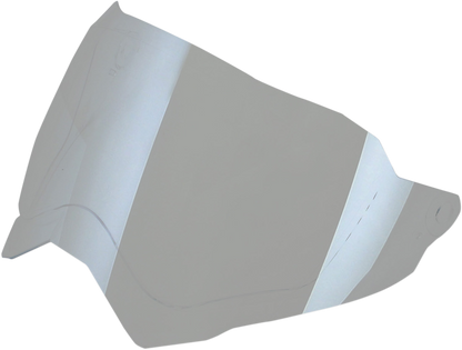Silver mirror outer shield for AFX FX-41DS helmet, designed by Bill's Exhausts, featuring a reflective visor and durable construction.
