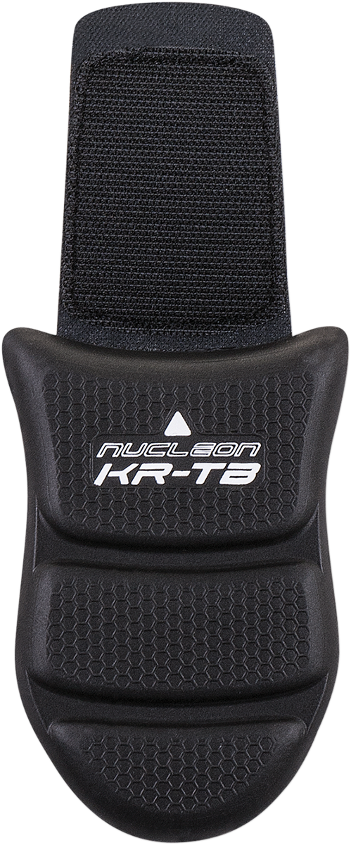 Alpinestars Nucleon KR-TB tailbone protector in black with adjustable straps, designed for motorcycle safety and impact protection.