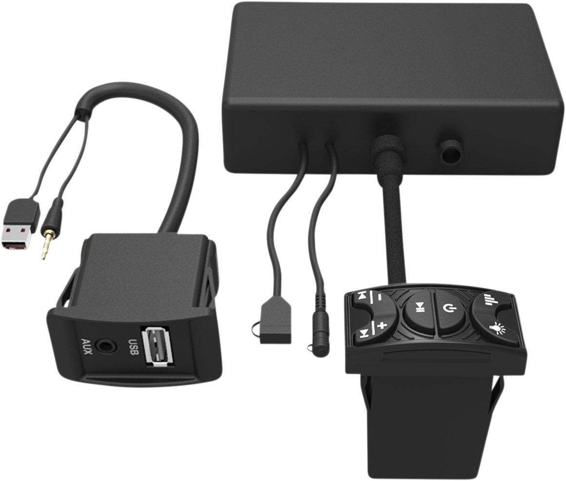 Bill's Exhausts NAVATLAS Bluetooth Controller NA2BT for speakers with USB input, shown in the product image.