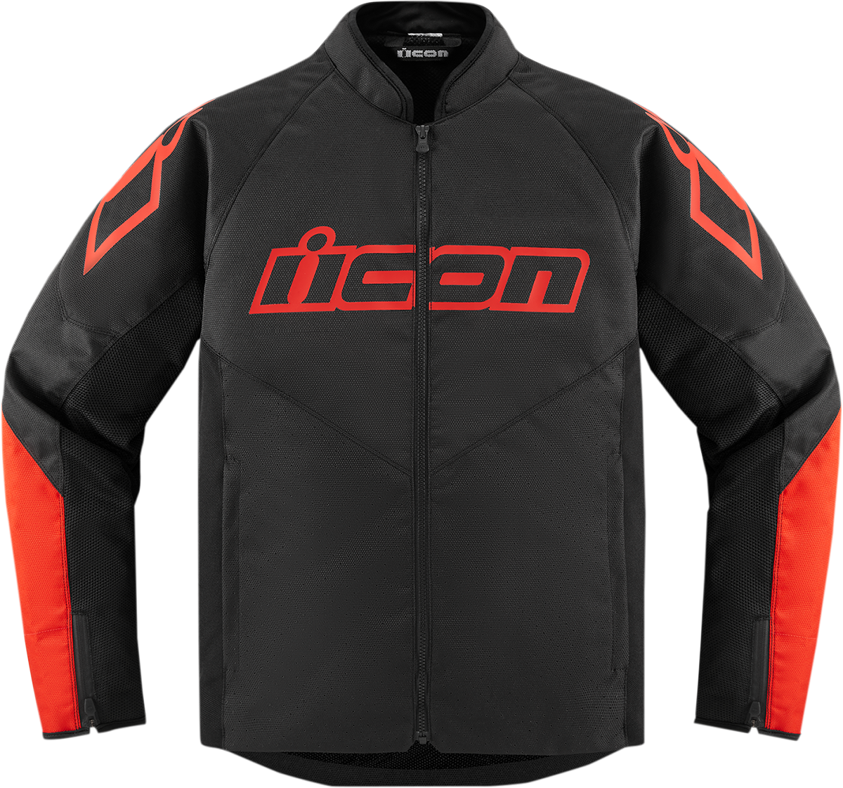 Bill's Exhausts ICON Hooligan CE Jacket Slayer XL, black motorcycle jacket with protective padding, zipper closure, and stylish design.