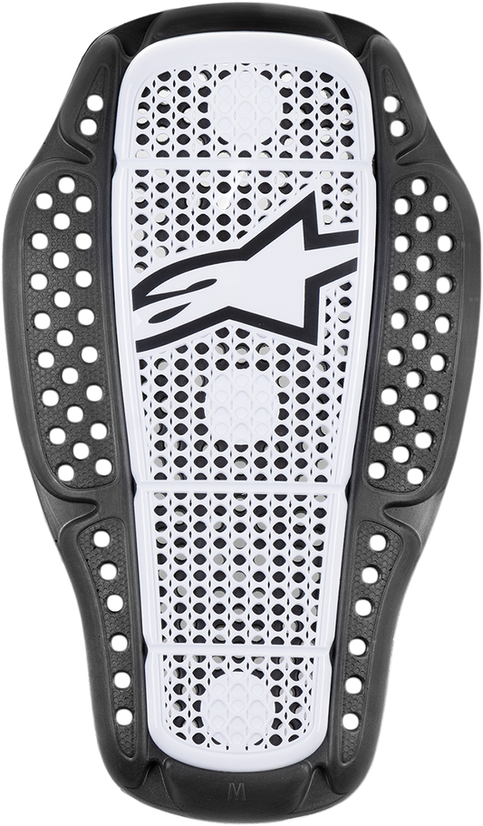 Alpinestars Nucleon KR-1i back protector in small size, padded protective gear for motorcycle safety, shown in black with branding.