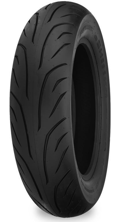 Shinko SE890 Journey rear motorcycle tire 200/55R16 77H radial for touring and cruiser bikes, showing tread pattern and sidewall details.