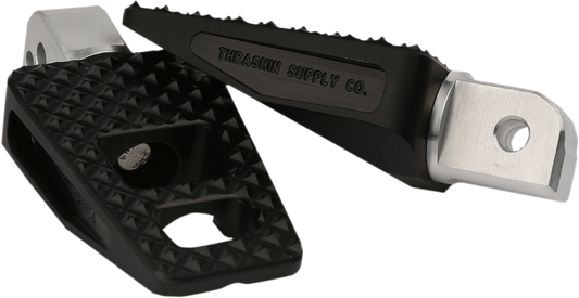 THRASHIN SUPPLY CO. Rear P-54 Foot Pegs for Softail - Black, Part TSC-2027-1