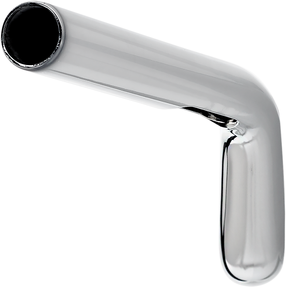 Chrome BILTWELL Oversized Tracker Mid Handlebars for motorcycles, featuring a bold and wide design.