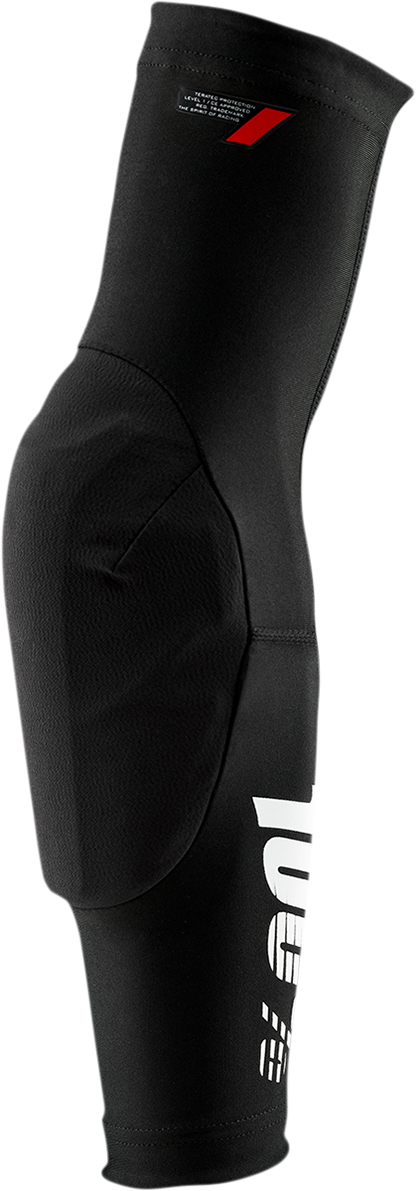 Black Bill's Exhausts 100% Teratec Elbow Guards in large size, showing padded protective design for elbow support and safety.