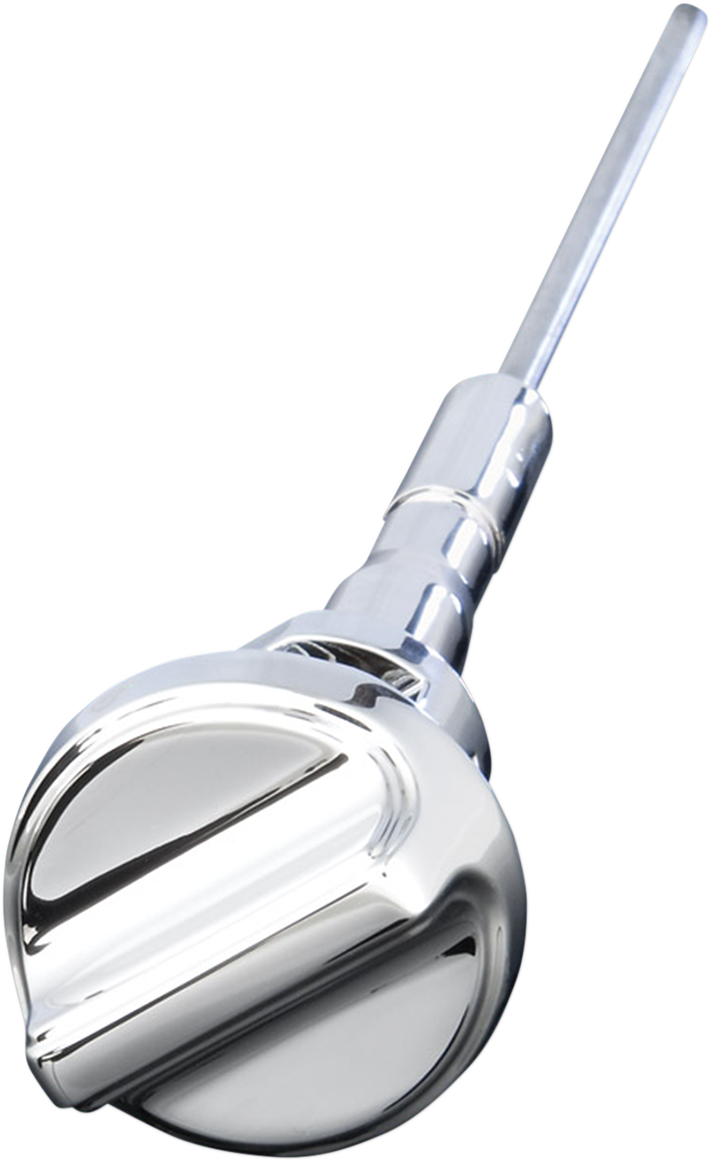 Bill's Exhausts SHOW CHROME Oil Dipstick for XVS950 VSTAR engine, chrome finish with detailed markings for accurate oil level check.