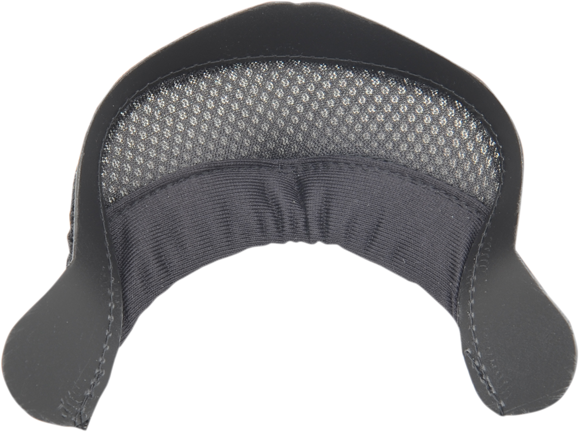 Black ICON Airframe/Alliance™ chin curtain helmet part by Bill's Exhausts, designed to fit ICON helmets for improved airflow and fit.