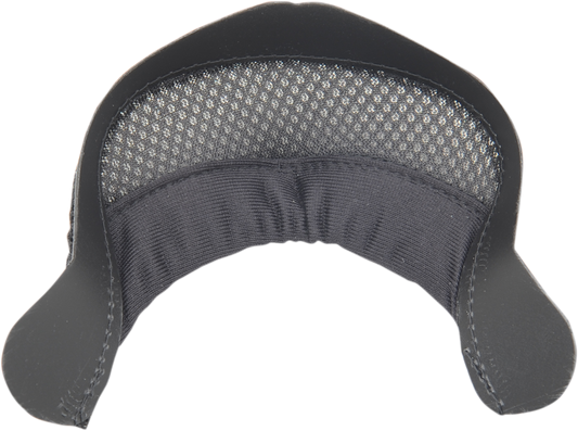 Black ICON Airframe/Alliance™ chin curtain helmet part by Bill's Exhausts, designed to fit ICON helmets for improved airflow and fit.