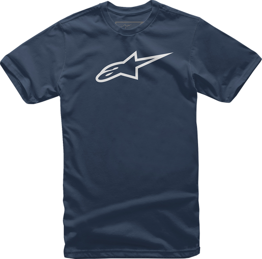 Navy and white ALPINESTARS Ageless T-Shirt in XL, featuring a casual fit and branded logo on the front.