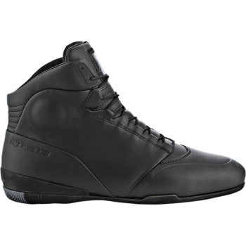 Black Alpinestars Centre Shoes in US size 13 with sleek design, featuring laces and durable construction.