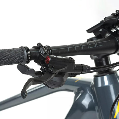 Hycline ZOOM HB-875E/876E right rear hydraulic disc brake for bikes, featuring durable metal caliper and hydraulic brake system.