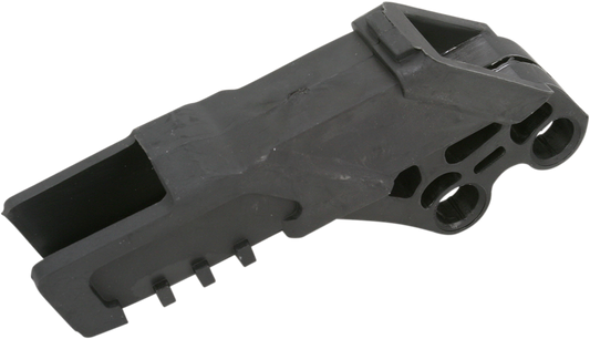 A black Acerbis chain guide for Kawasaki motorcycles, designed to protect the chain and improve durability.