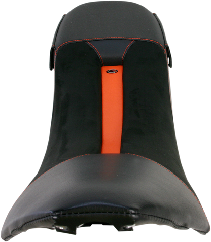 Bill's Exhausts SADDLEMEN Adventure Seat Low for Super Enduro 950 motorcycle, showing the black seat with textured surface.