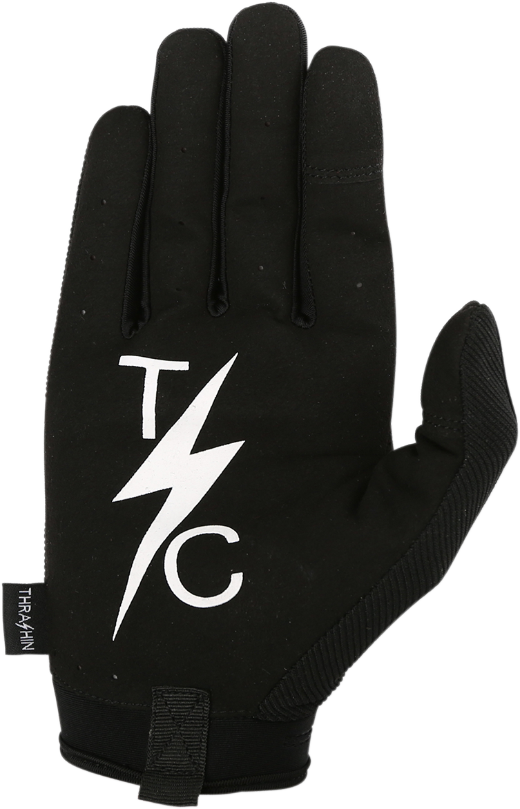 THRASHIN SUPPLY CO. Covert gloves in large size with synthetic palm, reinforced knuckle band, and touchscreen fingertips for dexterity.
