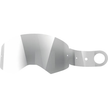 Alpinestars Supertech tear-off laminated goggles with 28-pack, clear view, protective racing gear for motocross or motorcycle riding.