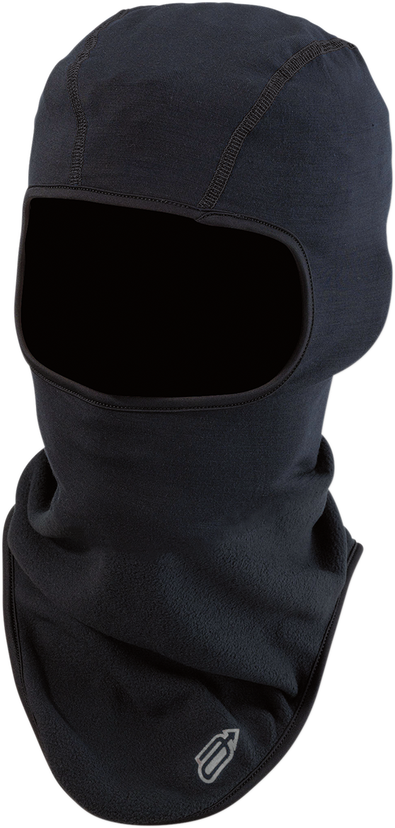 Black ARCTIVA Balaclava Light by Bill's Exhausts, showing a snug, lightweight face cover made of soft, breathable material.
