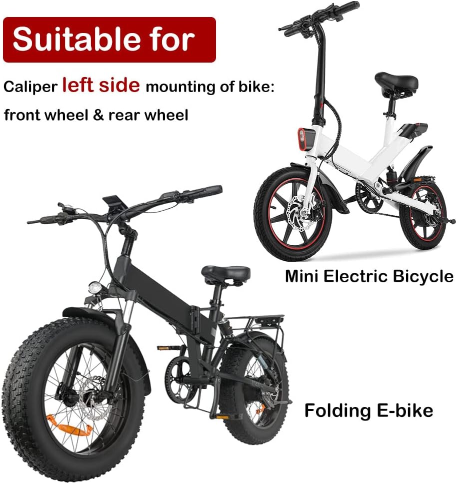Hycline ZOOM HB-875E/876E right rear hydraulic disc brake for bikes, showing the black hydraulic caliper and mounting hardware.