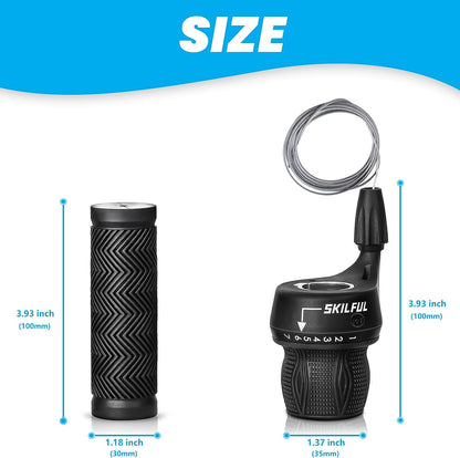 Bicycle 21-Speed Twist Shifter Set - Howling Moto