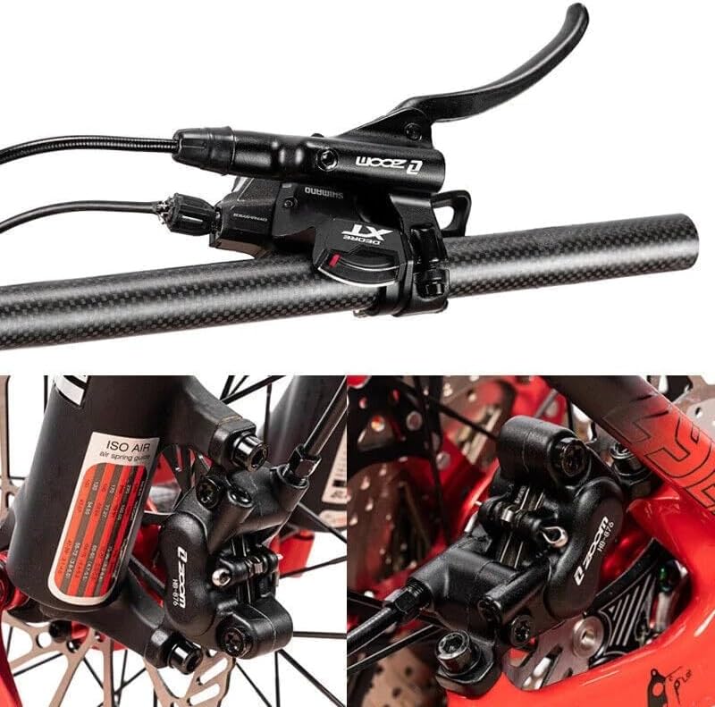 Hycline ZOOM HB-875E/876E electric bike hydraulic disc brake with brake caliper and rotor for hydraulic braking system.