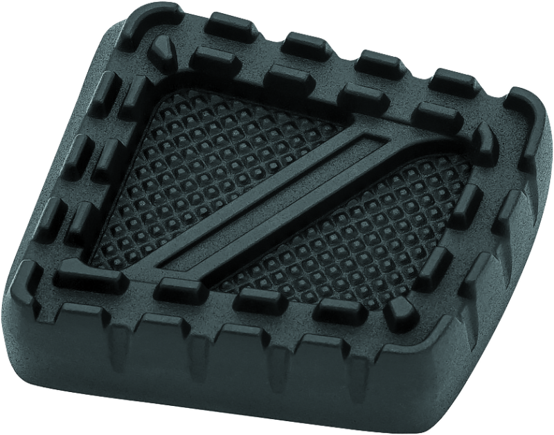 Kuryakyn Riot brake pedal pad for FX models, durable aluminum with rugged MX styling for motorcycle brake pedal replacement.