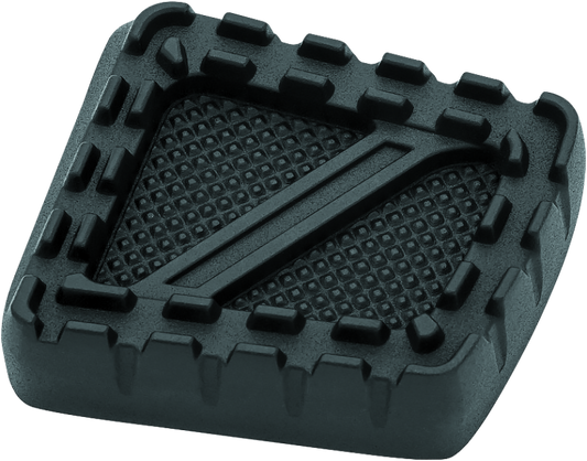 Kuryakyn Riot brake pedal pad for FX models, durable aluminum with rugged MX styling for motorcycle brake pedal replacement.