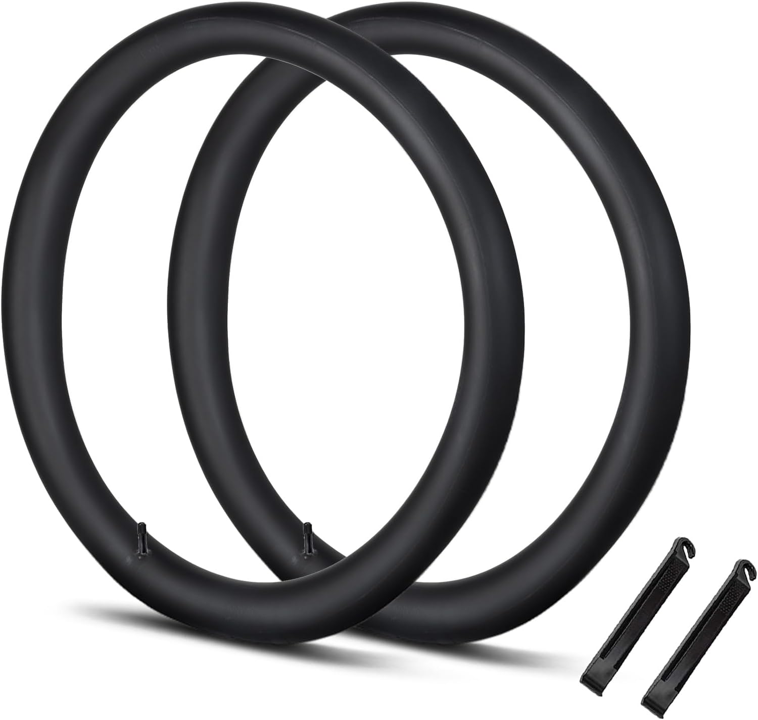 Hycline bike tube set includes 20, 24, 26, 27.5, and 29-inch inner tubes for mountain and road bikes.