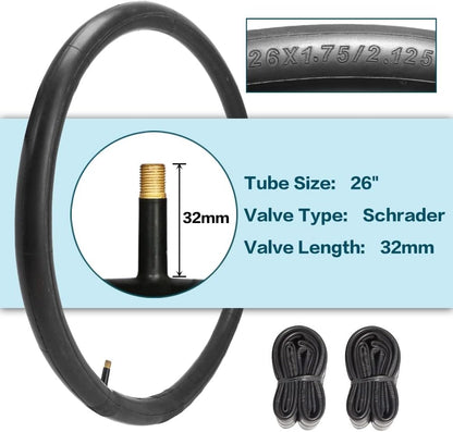 Hycline SandRoller bicycle tires set, 26-inch by 2.125-inch, rugged tires designed for rough terrains and off-road riding.
