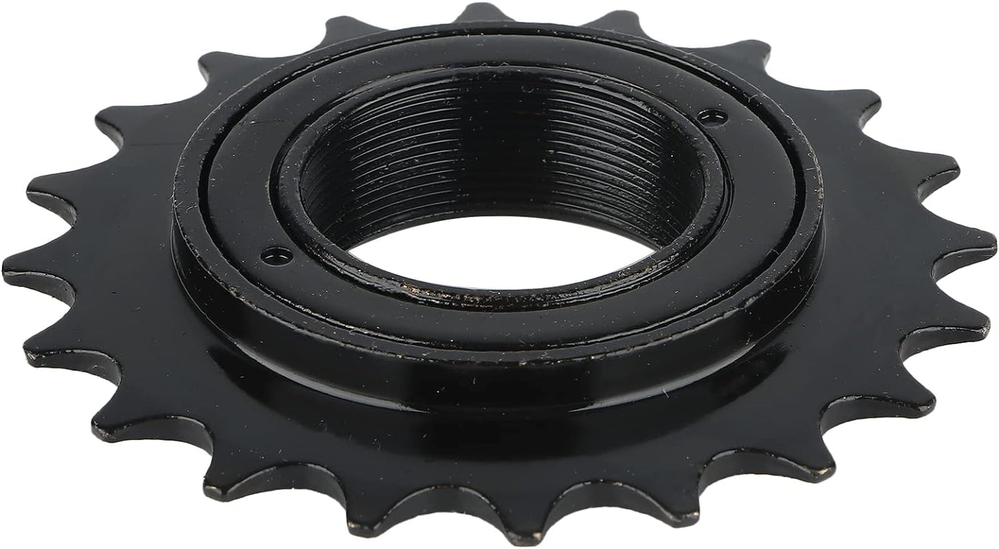 Hycline 22T single speed bike freewheel for bicycle cassettes, showing the metal freewheel with gear teeth and mounting threads.