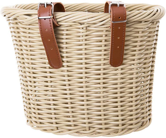 Hycline front handlebar bicycle basket for adults and kids, lightweight metal storage basket for bikes