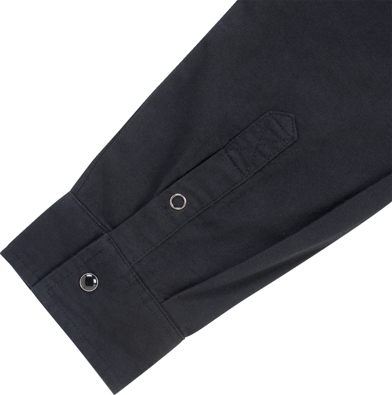 Bill's Exhausts BILTWELL Blackout Lightweight Flannel shirt in medium, featuring a black flannel fabric and casual fit.