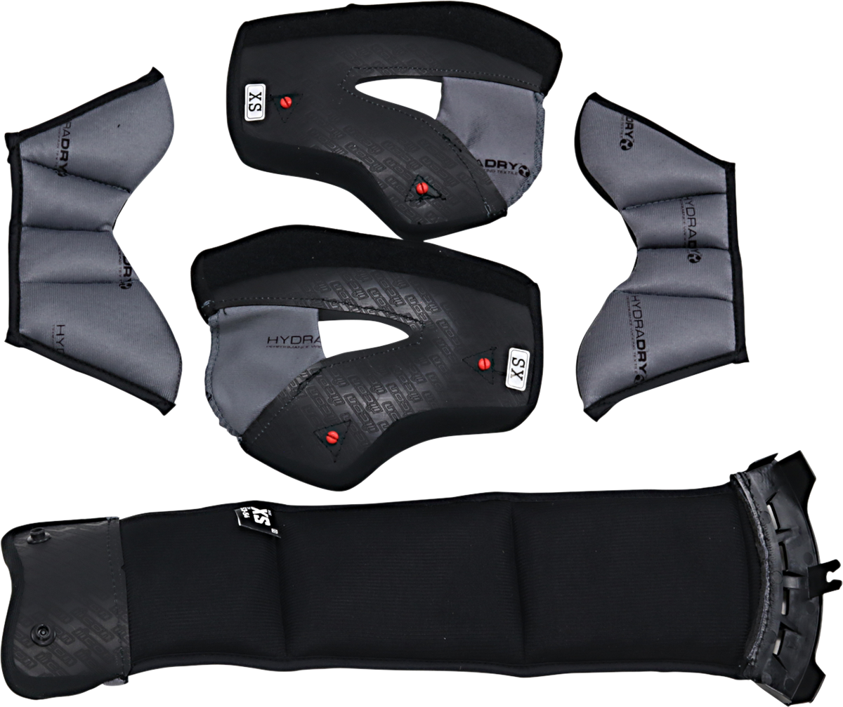 Bill's Exhausts ICON Variant Pro™ interior set for XS/Tight Fit helmets, showing close-up of helmet interior components.