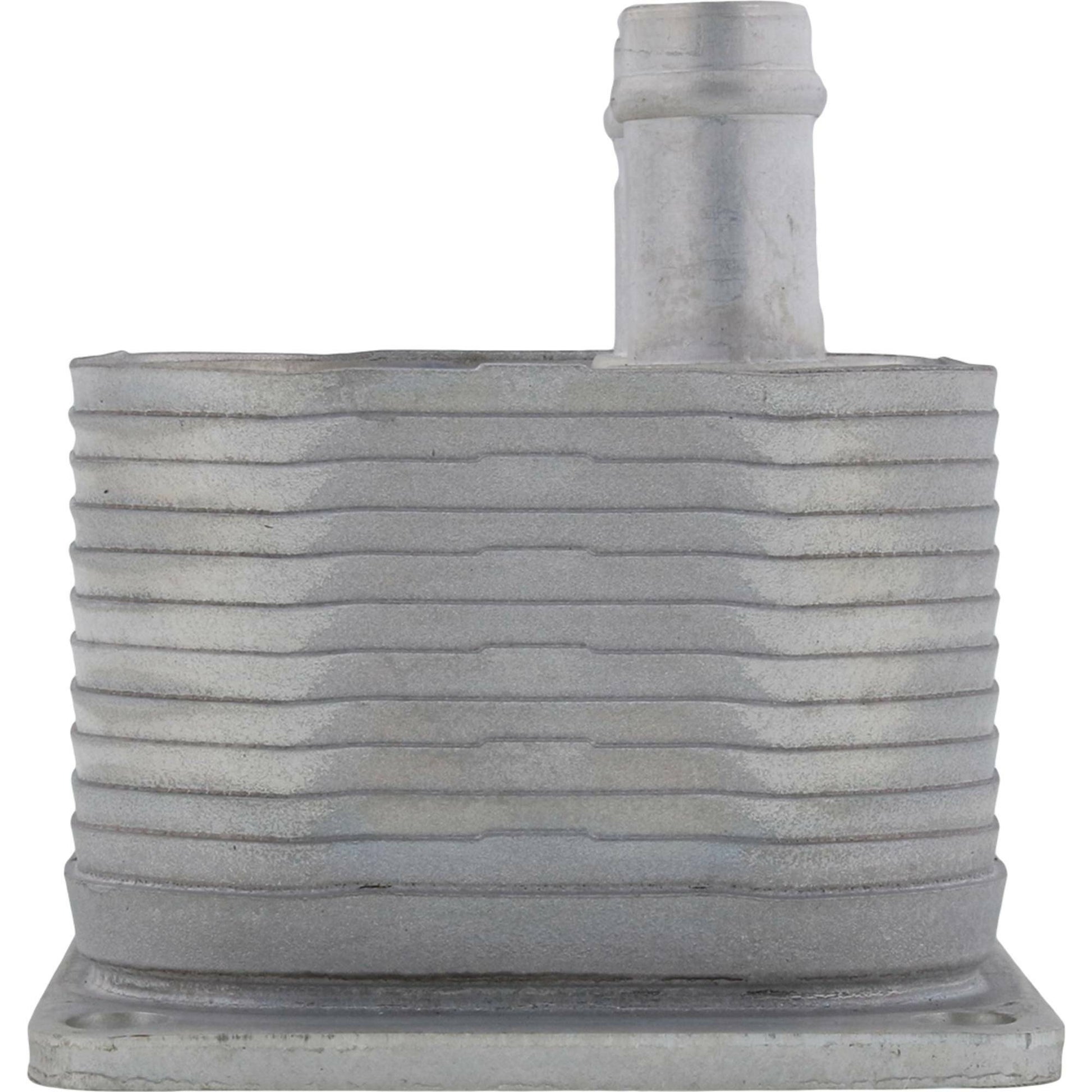ALL BALLS OEM replacement oil cooler for Polaris, featuring metal fins and inlet/outlet ports, designed for engine cooling.
