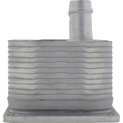 ALL BALLS OEM replacement oil cooler for Polaris, featuring metal fins and inlet/outlet ports, designed for engine cooling.