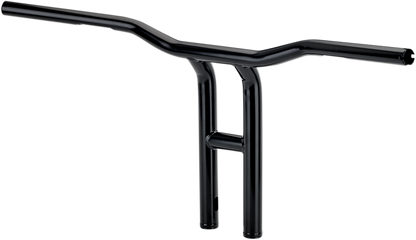 Black BILT WELL Tyson XL pullback handlebar for motorcycles, 14-inch width, featuring sturdy construction and ergonomic design.