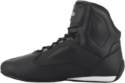 Alpinestars Stella Faster-3 Rideknit shoes in black, yellow, and pink with US 11.5 size, featuring sporty design and Rideknit material.