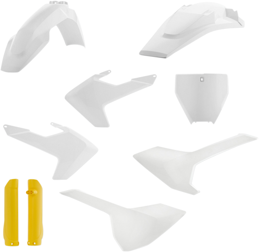 ACERBIS Full Replacement Body Kit - OEM White/Yellow 2462605909 - Howling Moto