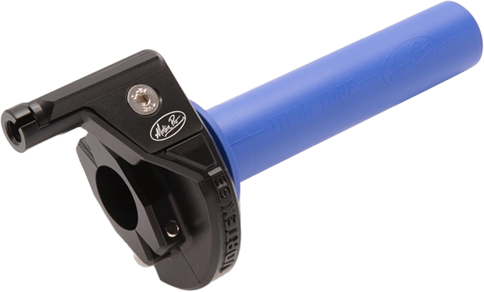 Motion Pro Vortex SE throttle assembly for 7/8-inch handlebars, black grip and throttle tube, designed for motorcycle use