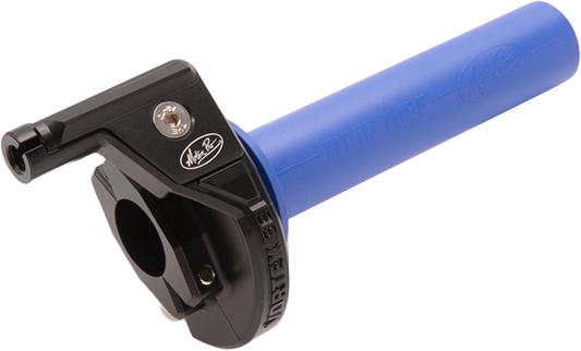 Motion Pro Vortex SE throttle assembly for 7/8-inch handlebars, black grip and throttle tube, designed for motorcycle use