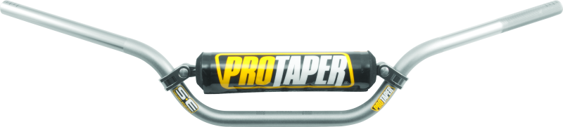 ProTaper SE ATV Mid Handlebar in platinum gray with Speed and Strength design, showcasing a sturdy, ergonomic motorcycle handlebar.
