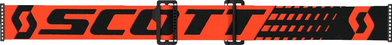 Scott Prospect snow goggles with orange and black frame and enhancer red chrome lens, designed for winter sports.