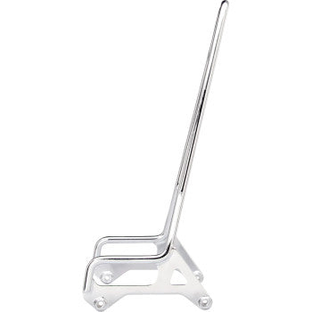 Chrome BILTWELL EXFIL Sissy Bar XL for motorcycle, featuring sturdy metal construction and sleek design.