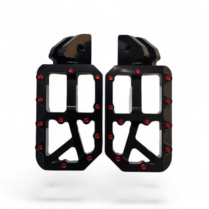 Black Wide Foot Pegs – Aluminum 7075 | Talaria, Surron, E-Ride Pro
