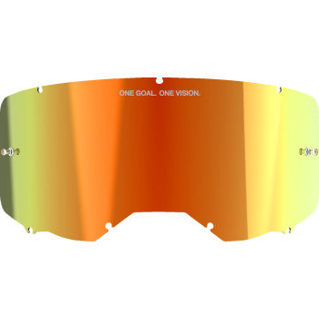 Alpinestars Vision 8/Vision 5/Vision 3 motorcycle goggles red mirror lens with reflective coating, designed for high-performance riding.