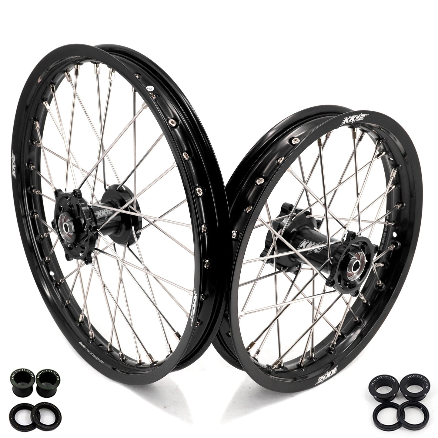 KKE 19 & 16 Big Kid's Wheels Rims Set Fit For Kawasaki KX80 KX85 KX100 - Howling Moto