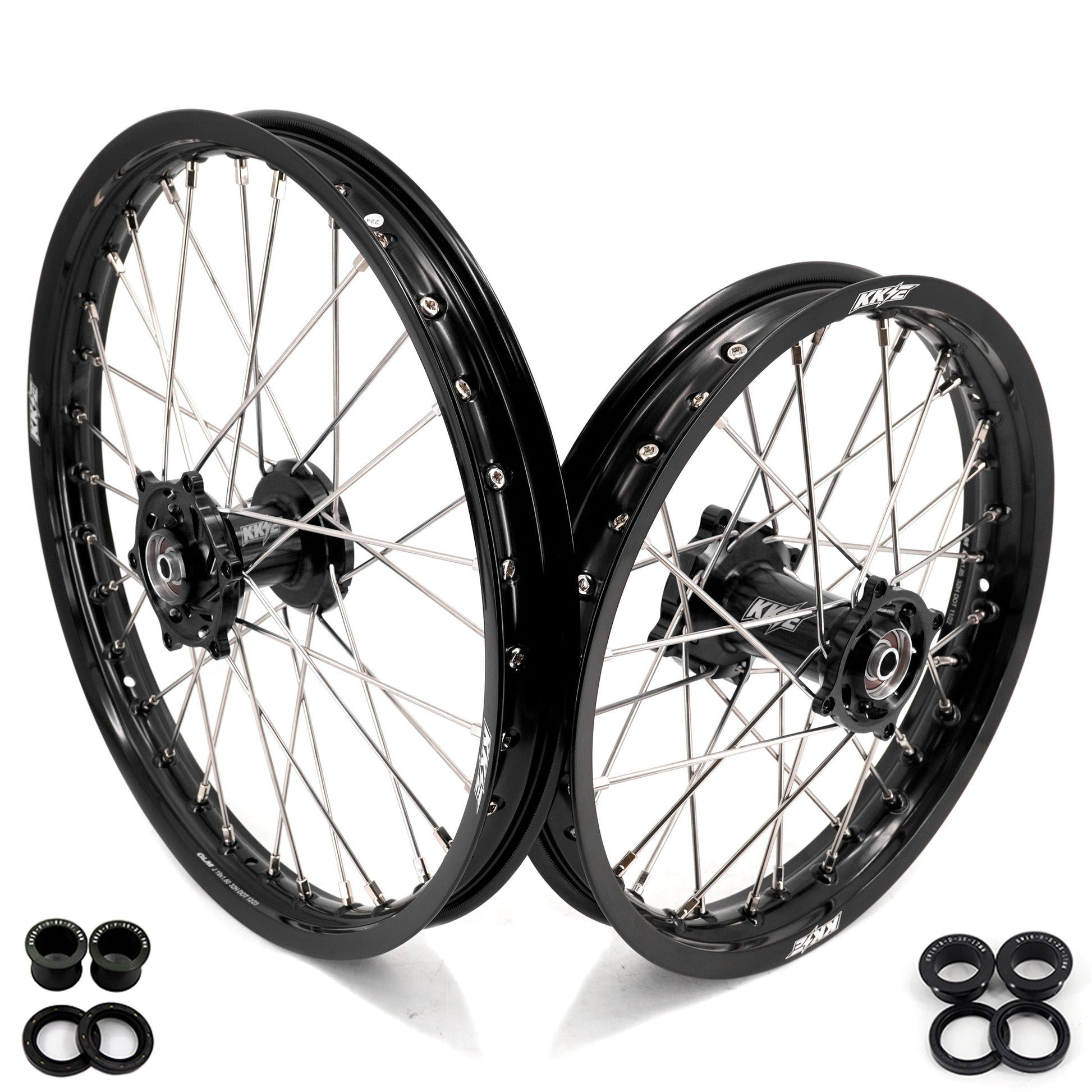 KKE 19 & 16 Big Kid's Wheels Rims Set Fit For Kawasaki KX80 KX85 KX100 - Howling Moto