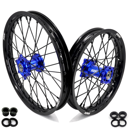 KKE 1.6*19 & 1.85*16 Spoked Kid's Wheels Rims Set for Kawasaki KX80 KX85 - Howling Moto