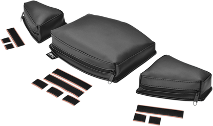 Bill's Exhausts SHOW CHROME Dash Pouch H41-154BK for engine, showcasing a sleek chrome finish on a motorcycle dash accessory.