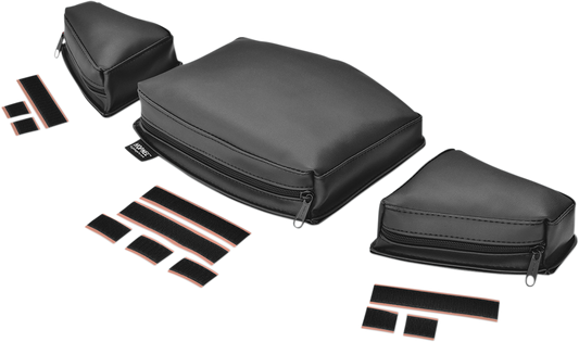 Bill's Exhausts SHOW CHROME Dash Pouch H41-154BK for engine, showcasing a sleek chrome finish on a motorcycle dash accessory.