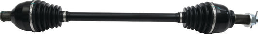 QuadBoss front left rugged axle for Honda TRX520 Foreman Rubicon 2020-2021, showing the durable metal construction and mounting points.